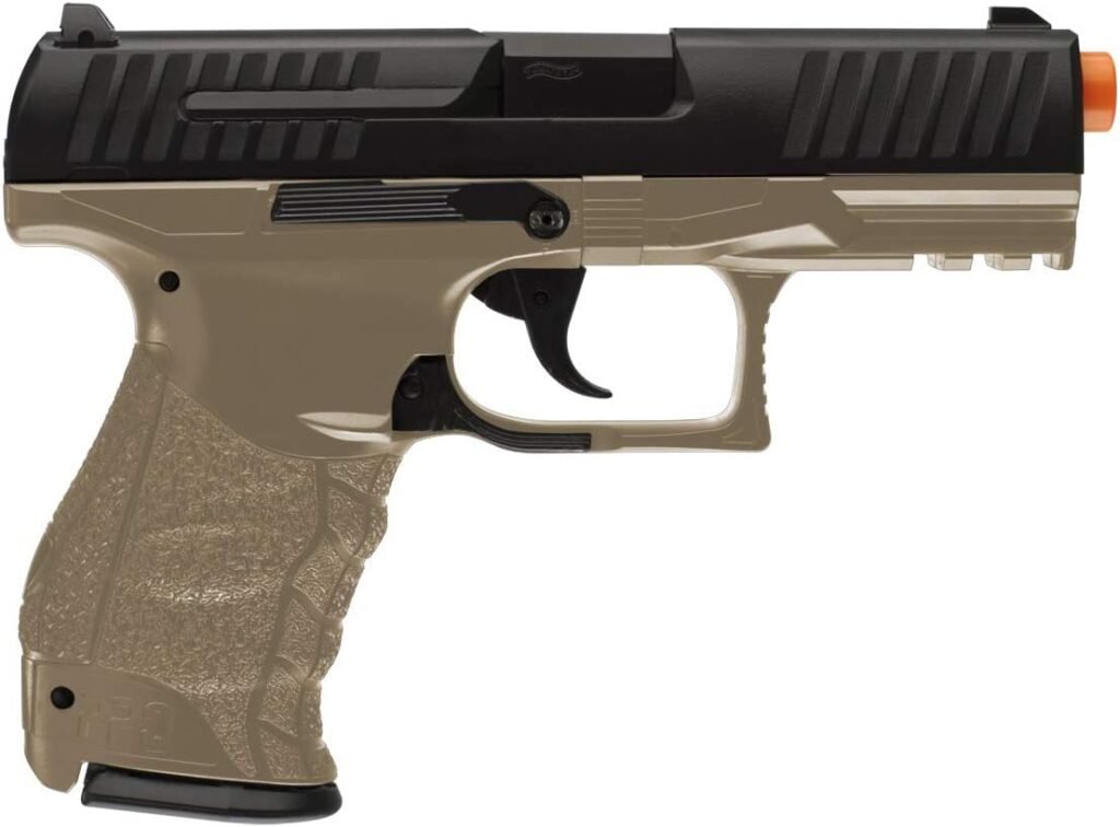 walther ppq spring airsoft pistol, dark earth brown(Airsoft Gun)