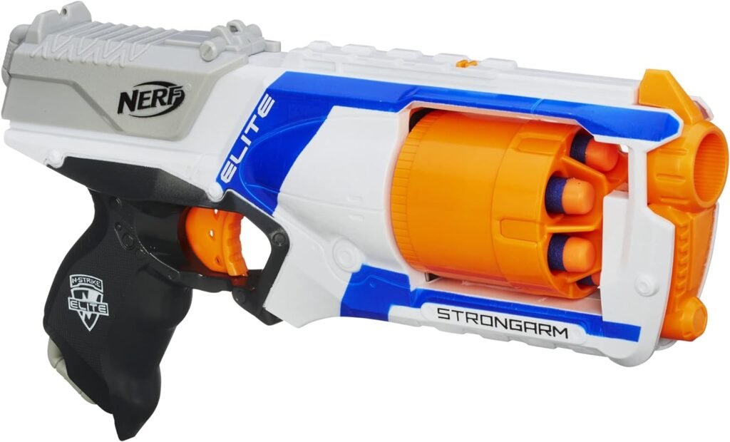 NERF N Strike Elite Strongarm Dart Blaster with Rotating Barrel, Great for Easter Basket Stuffers, Toys, and Gifts for Kids (Amazon Exclusive)
