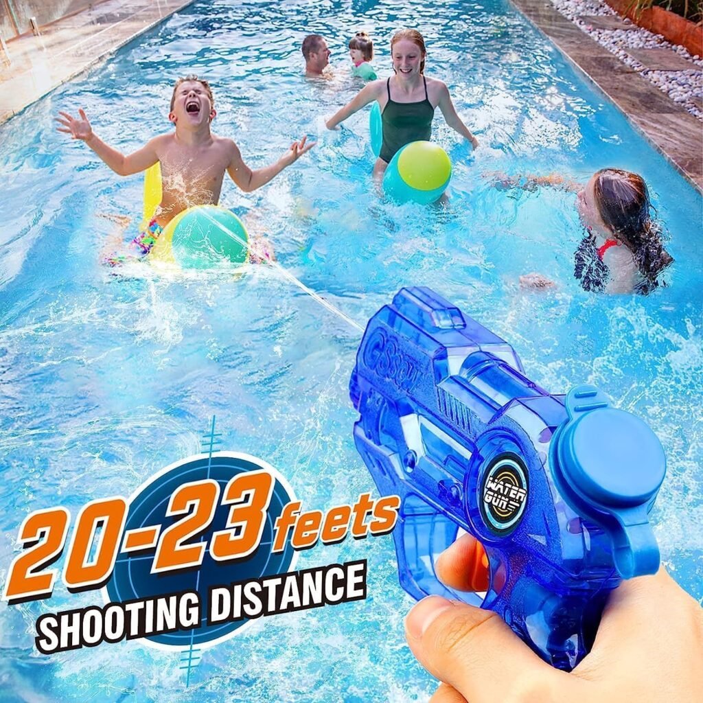 Water Guns for Kids Squirt Guns - 2 Pack Mini Water Blaster Soaker with Trigger Squirt Guns for Boys Girls Summer Outdoor Swimming Pool Water Fighting