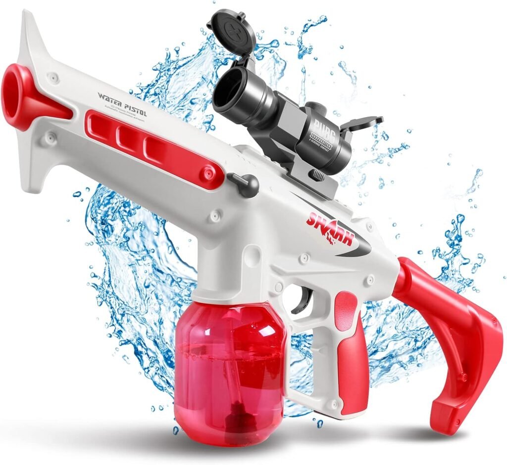 Electric Water Gun with 1000cc High Capacity, Multi-Shot Mode Squirt Gun Up to 50 FT Range, Powerful Water Blaster for Summer Pool Beach Party Games and Outdoor Water Fighting…