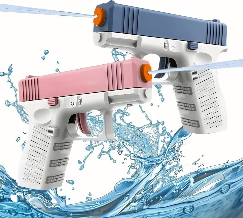 Cool Small Manual Water Guns, 2 Pack Super Squirt Water Blaster Gun Toy Without Charge, Water Soaker Gun Summer Swimming Pool Beach Fighting Play Toys Gifts for Boys Girls Children (SDSG-PB)